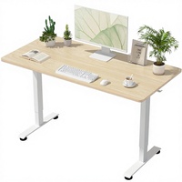 Bureau debout électrique commercial en acier de 55 pouces - Design industriel ergonomique, 4 hauteurs réglables, poste de travail assis-debout