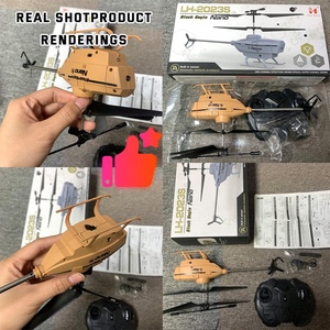 Aijh Mini RC máy bay trực thăng bay đồ chơi nhựa hồng ngoại ánh sáng có thể sạc lại tránh chướng ngại vật 2.5 kênh RC máy bay trực thăng - Product Image 4