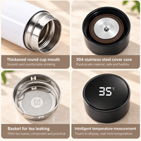 Bouteille isotherme en acier inoxydable avec affichage numérique de la température, tasse de mesure de température intelligente à LED, thermos sous vide
