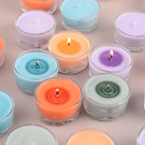 Velas de Soja de Colores para Bajas Temperaturas (38-42°C), No Quemantes, Aromáticas, Redondas, Estilo Minimalista - Product Image 2