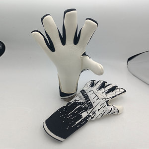 Gants de gardien de but de haute qualité en cuir, avec sangle de poignet réglable, imperméables, pour l'entraînement au football, les meilleurs gants de gardien de but - Product Image 1