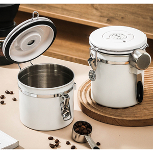 Vente en gros de conteneurs de stockage de grains de café hermétiques en acier inoxydable à bas <span class=keywords><strong>prix</strong></span> - Product Image 5
