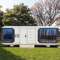 Maisons capsule mobiles de luxe modernes Maison modulaire extérieure préfabriquée avec cabine en acier pour hôtels ou maisons Apple Space Capsule