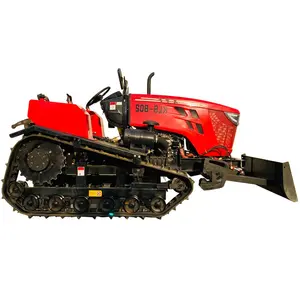 Landwirtschaft liche Ausrüstung Raupen traktor 80 PS Rotations fräse Reisfeld 4 Zylinder Raupen traktor