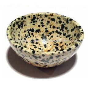 Cuenco de jaspe dálmata Material de piedras preciosas Producto cuenco de piedra natural Tipo Piedra preciosa Reiki cuenco de cristal curativo para Decoración - Product Image 1
