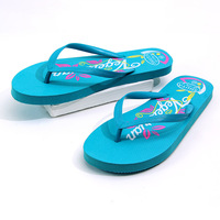 Tongs Promotionnelles en PVC PE pour Femme, Pantoufles Personnalisées avec Logo Imprimé Coloré, Vente en Gros, Prix Bon Marché
