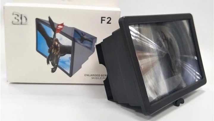 Cell Phone 3D HD Movie Video Amplifier with Foldable Holder Stand for  Smartphone