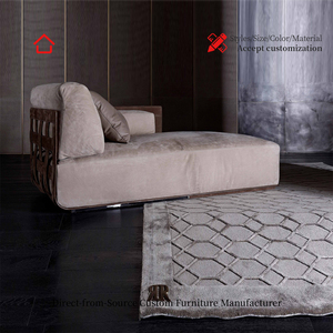 Set di Divani Componibili in Tessuto Personalizzabili, <span class=keywords><strong>Stile</strong></span> Minimalista di Lusso, Design Moderno e Creativo per Arredamento Soggiorno di Villa - Product Image 5