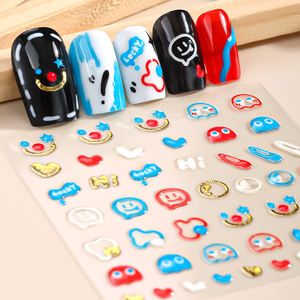 Impresora de colores de estilos mixtos, envolturas de calcomanías para <span class=keywords><strong>uñas</strong></span>, tiras coloridas, calle, flor lisa, excelente con certificación MSDS - Product Image 3