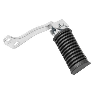 Motorcycle Front Footrest Assembly 40mm Rubber Pedal For GN125 Haojue HJ125 8 Replacement Part - Product Image 1