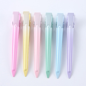Non. 9 pinces à cheveux carrées en métal à dégradé de couleurs, 12 cm, pour femmes, usage quotidien - Product Image 2