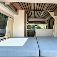 Matelas de camping-car en mousse à mémoire de forme, moelleur moyen, léger, avec tissu respirant, pour camping-car, caravane, motorhome, van, conversion de voiture, sur mesure