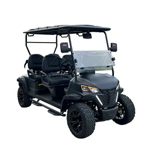 4 Persoons 72V Elektrisch Opgeheven Golfkar Off-Road Buggy Lithium Batterij Elektriciteitswagen