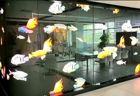 Écran LED transparent P2.5 pour centre commercial et ascenseur, panneau mural vidéo, écran LED holographique pour fenêtre