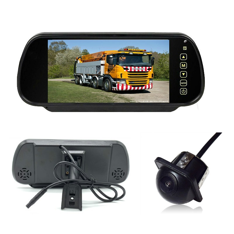 Heavy duty 9-36v ips screen tft lcd 7 inch 24v truck car rearview rear view mirror lcd monitor car monitor