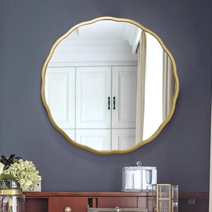 Trang Trí Nhà Bắc Âu Nhà Vàng Sóng Phòng Tắm Tắm Dợn Sóng Trang Trí Nội Thất Vòng Tròn Tường Gương Cho Phòng Khách - Product Image 1