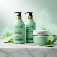 Cucumber & Mint Volumizing Hair Care Set <strong>Shampoo</strong> Conditioner Hair Masque Refreshing Scalp Care Volume Boost <strong>Treatment</strong>