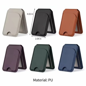 Nouveau Portefeuille Magnétique Portable en Cuir PU avec Logo Personnalisé, Porte-Cartes de Téléphone Mobile, Fente pour Cartes d'Identité, Cartes de Crédit, Argent et Cartes Bancaires pour <span class=keywords><strong>iPhone</strong></span> 17 - Product Image 2