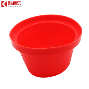 Red <b>Silicone</b> <b>Waterproof</b> Speaker Dust Cap 6.5 Inch For Car Horn Protection - Product Image 3
