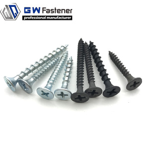 Zinc plaqué noir phosphoration Bugle tête phillips entraînement Vis pour cloisons sèches - Product Image 1