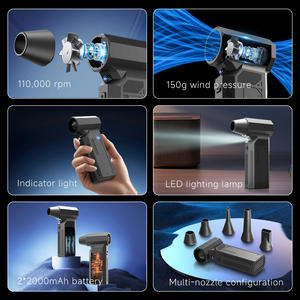 Soplador de Aire Eléctrico Inalámbrico Portátil, Mini Soplador <span class=keywords><strong>para</strong></span> Limpieza de PC y Automóviles, Secador de Mano - Product Image 5