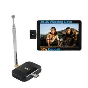 Vendita calda ATSC/DVB-T2/ISDB portatile Mobile Download APK PAD ricevitore TV Live/sintonizzatore/Dongle per guardare la TV liberamente set-top box digitale