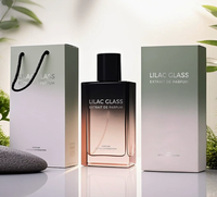 Flacon de parfum en verre rectangulaire dégradé de 30, 50, 100 ml, boîte cadeau, option de logo personnalisé, contenant de parfum de luxe