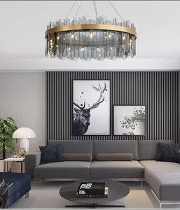Venta caliente techo cristal Led candelabro enchufes luces de araña modernas para sala de estar - Product Image 5