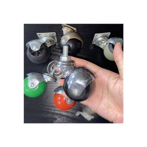 <span class=keywords><strong>Roulette</strong></span> à billes colorée PP, 40mm, 50mm, petite taille, pivotante, pour meubles, roulettes mobiles - Product Image 4