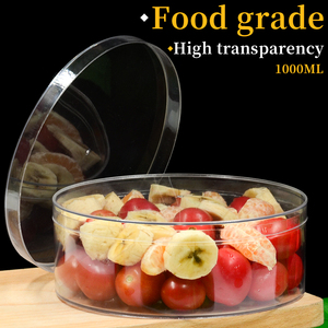 Lớn Tiramisu Dùng Một Lần Vòng Nhựa PS Hộp Sang Trọng Có Thể Tái Chế PS Cookie Hộp Cho Thực Phẩm Kẹo Salad Cao Cấp Bao Bì - Product Image 2