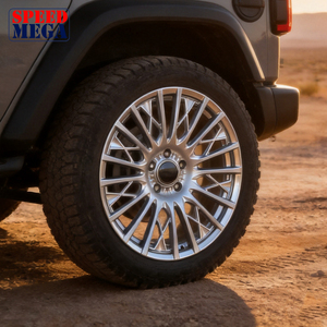 Speed Mega Mesh Design Lightweight Alloy <b>Wheels</b> 10 20 <b>Spoke</b> Polished Silver Car Rims Luxury SUV Performance Style - Product Image 4