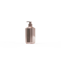 Bouteilles et pots en plastique PET de 500 ml, 200 ml, 250 ml avec finition métallique pour cosmétiques, crème hydratante pour le visage, lotion corporelle, shampoing pour les cheveux