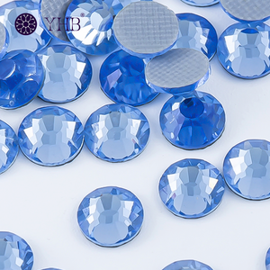 كريستال زجاجي دائري عالي الجودة للتثبيت بالحرارة من YHB، أحجار الراين الفضفاضة للديكور الفني - Product Image 3