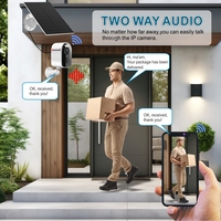 Système de caméra WiFi 8 canaux alimenté par batterie solaire, écran LCD 10,1 pouces, détection de mouvement, vision nocturne, système de caméra CCTV NVR