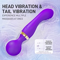 Vibromasseur double tête pour femme, produit sexuel pour adultes, bâton de massage pour masturbation féminine, vibromasseur pour adultes