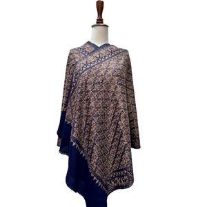 Elegant Machine Embroidered <b>Scarves</b> Stoles Traditional Floral Fashion Accessory Private Label Factory Wholesale Supply - Product Image 2