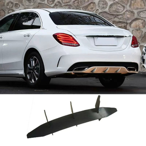สำหรับ Mercedes Benz C-Class W205 C200 C260 AMG 2015-2018 ชุดแต่งกันชนหลัง ลิปสปลิตเตอร์ ดิฟฟิวเซอร์ ชุดแต่งตัวถังรถยนต์ อุปกรณ์ป้องกันกันชน - Product Image 2