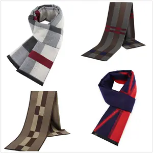 Manufacturer Custom Cheap Cashmere Thick Winter Long Mens Scarf