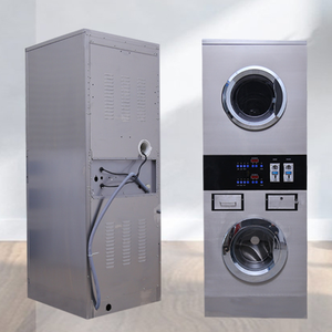 Machine à laver à tambour à commande par carte commerciale, à pièces, électrique, automatique, lavage et séchage - Product Image 3