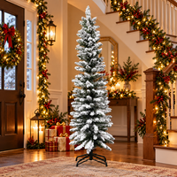 Sapin de Noël artificiel en PVC dense effet neige, idéal pour la décoration de la maison, des hôtels et des centres commerciaux - Vente en gros par le fabricant
