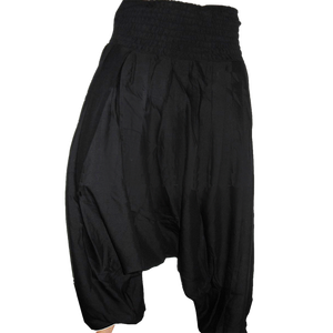 Pantalones Harem para Hombre Hechos a Medida, Ecológicos, Transpirables, Diseño Multi-Parches, Material de Algodón Orgánico de Bambú, Lavado de Color, Razonable - Product Image 3