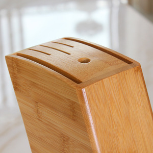 Porte-couteaux en bambou de montagne, design simple, support de rangement multifonctionnel pour couteaux de cuisine - Product Image 3