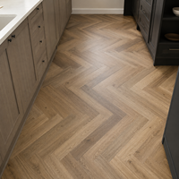 Planches de vinyle rigides à chevrons, ignifuges, écologiques et imperméables, fabriquées sur mesure pour les sols intérieurs de salon