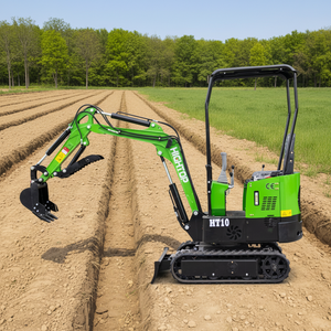 Excavadora Hidráulica <span class=keywords><strong>de</strong></span> Orugas HT10B <span class=keywords><strong>de</strong></span> 1 Tonelada, Mini Excavadora China con Motor <span class=keywords><strong>de</strong></span> Alta Potencia, Bomba <span class=keywords><strong>de</strong></span> Caja <span class=keywords><strong>de</strong></span> Cambios PLC, 1 Año <span class=keywords><strong>de</strong></span> Garantía para Uso en <span class=keywords><strong>Jardines</strong></span> - Product Image 1