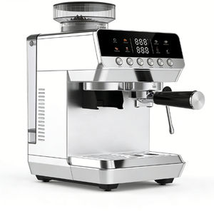 Cafetera Espresso Semiautomática con Tanque de Agua de 1.8L, Espumador de Leche, Vaporizador, Acero Inoxidable - Product Image 2