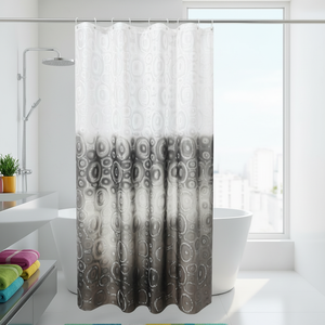 Ventes directes d'usine, meilleur prix, rideaux <span class=keywords><strong>de</strong></span> <span class=keywords><strong>douche</strong></span> imperméables européens à motifs naturels avec 12 crochets en C - Product Image 3