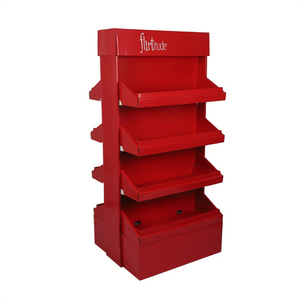 Custom Retail <strong>Display</strong> Cardboard <strong>Rack</strong> Cardboard Clothes <strong>Display</strong> Floor Stand Advertising Clothes <strong>Display</strong> - Product Image 1