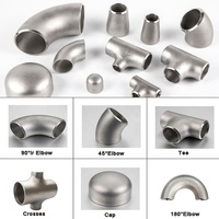 Coudière à 90 degrés en acier inoxydable 304 sans soudure, Sch40, 1 3 pouces, à souder bout à bout, ASME B16.9