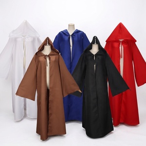 Robe à capuche Jedi, cape longue à manches larges, costume de cosplay <span class=keywords><strong>Anakin</strong></span> <span class=keywords><strong>Sith</strong></span>, cape de fête d'Halloween pour adultes - Product Image 1