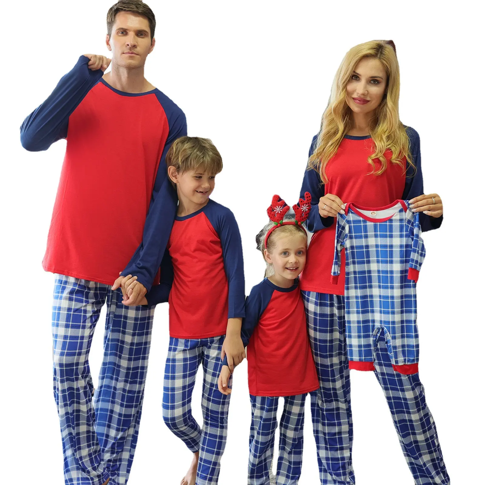 Özel anne ve ben elbise aile eşleştirme giyim pijama takım noel pijama kostüm kıyafet aile bak ebeveyn-çocuk giyim